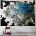 thumbnail image 1 of Leisuo Hanging Wall Tapestry Paris France Ceiling Painting in Room of Tapestry Big Tapestries for Bedroom Purple Green Painting, 1 of 6