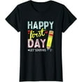 thumbnail image 1 of GOSMITH Happy First Day Let's Do This Welcome Back To School T-Shirt 154862-black, 1 of 4
