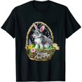 thumbnail image 1 of GOSMITH Happy Wolf Easter Bunny Basket Eggs Wolves Costume T-Shirt, 1 of 3