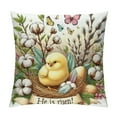 thumbnail image 1 of Leisuo is Risen Throw Pillow Covers Pillow Case Spring Farmhouse Holiday Seasonal Cushion Case for Sofa Couch, 1 of 5
