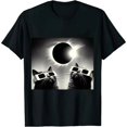 thumbnail image 1 of GOSMITH Hello Darkness My Old Friend Solar Eclipse April 08 2024 Cat T-Shirt, 1 of 3