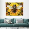 thumbnail image 1 of GOSMITH  Hippie Bee Tapestry, Soft Flannel, Sunflower Watercolor Art Tapestries Wall Hanging for Children Bedroom Living Room Decor Party Banner, 1 of 7