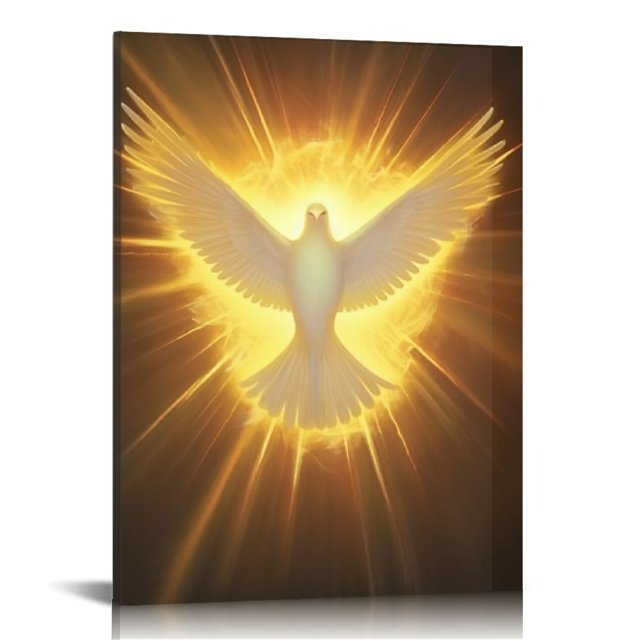 GOSMITH Holy Spirit Dove Abstract Art Poster Illustration Wall Art ...