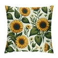 thumbnail image 1 of Leisuo  Home Sweet Home Sunflower Yellow Throw Pillow Covers, Summer Seasonal Decorations for Home, 1 of 5