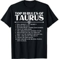 thumbnail image 1 of GOSMITH Horoscope Symbols Astrology Sign Taurus T-Shirt 143742-black, 1 of 3