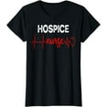 thumbnail image 1 of GOSMITH Hospice Nurse EKG Heartbeat End of Life Terminal Care T-Shirt black, 1 of 3