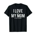 thumbnail image 1 of GOSMITH I Love My Mom T-Shirt Funny Sarcastic Video Games Gift Tee Cute Gift Daughter Son black, 1 of 4