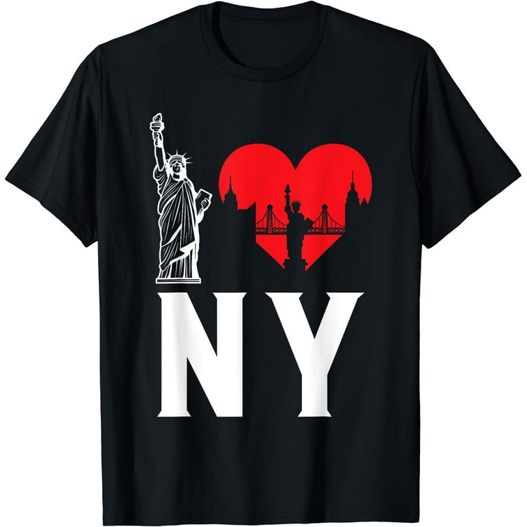 GOSMITH I Love NY New York T-Shirt 155327-black - Walmart.com