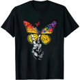 thumbnail image 1 of GOSMITH I Love You Hand Sign Language Butterfly Autism Awareness T-Shirt, 1 of 3