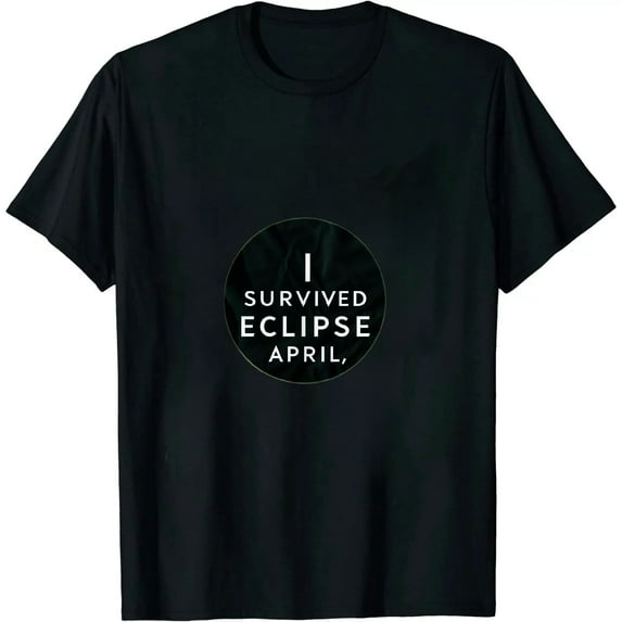 GOSMITH I Survived Solar Eclipse April 8 2024 Funny Totality T-Shirt