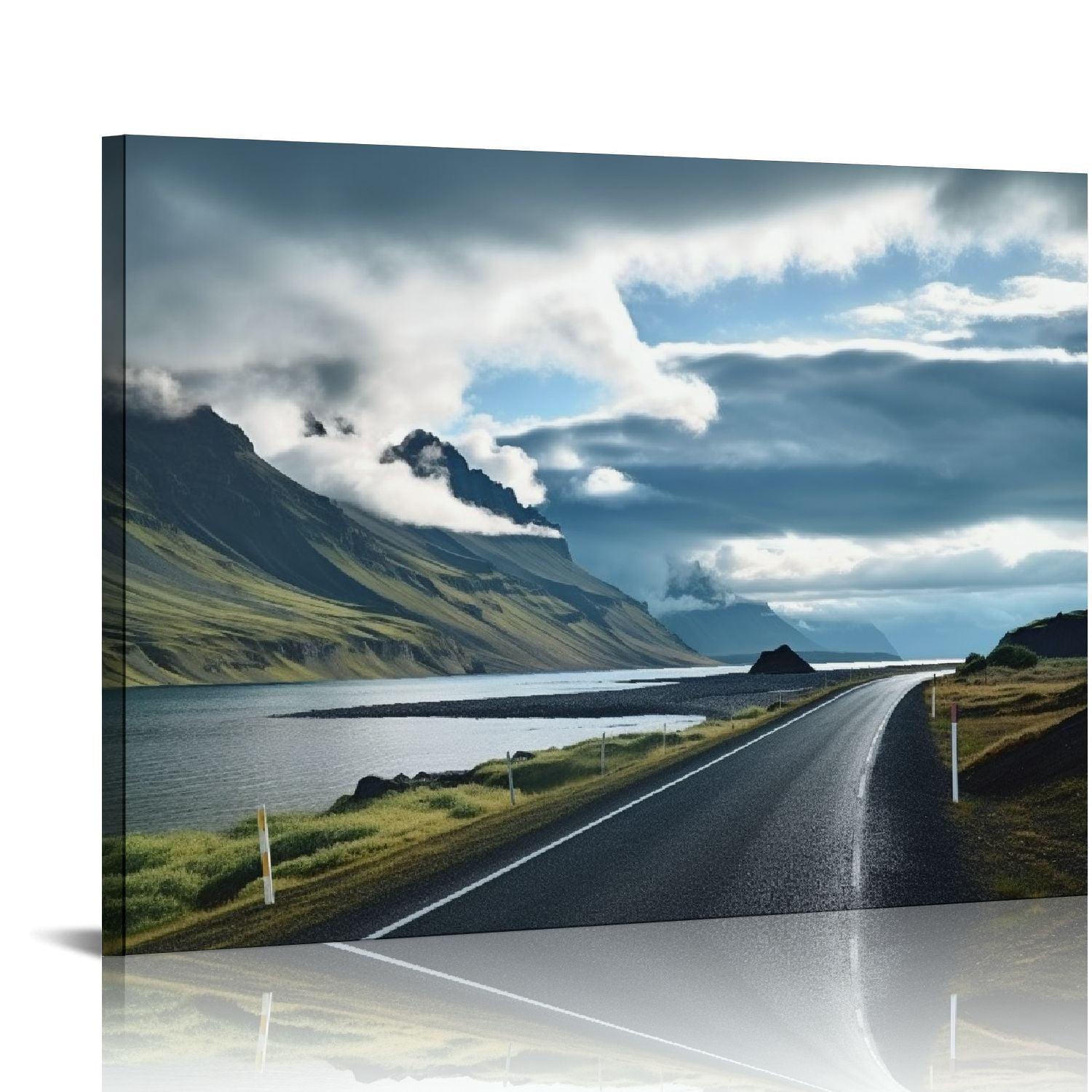 Curated visual reference: Picture Idea: Gosmith Iceland Coast Road Poster Wall Art Canvas Prints Wall