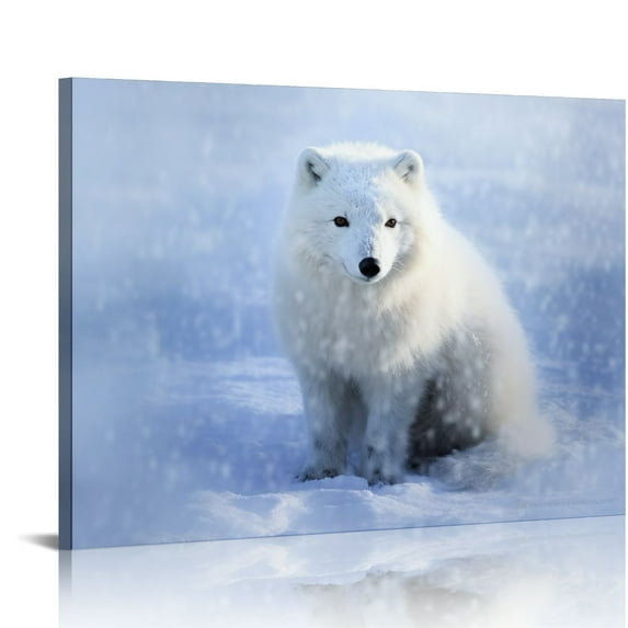 GOSMITH Iceland Fox Canvas Wall Art For Living room Bedroom Office Landscape Poster Prints Wall Decorations