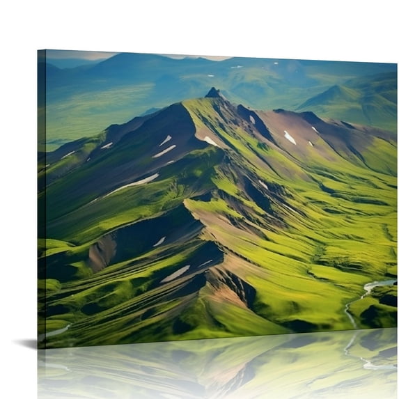 GOSMITH Iceland Mountain Wall Art Canvas Prints Poster For Home Office Decorations