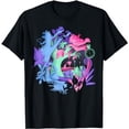 thumbnail image 1 of GOSMITH In Wonderland Neon Forest Silhouette T-Shirt black, 1 of 5