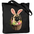 thumbnail image 1 of GOSMITH Initial Tote Bags for Women Canvas Cute Dog, Large Capacity Shoulder Bag 14.1x15.7in, 1 of 6