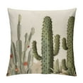 thumbnail image 1 of GOSMITH  Ink Painting Watercolor Grey Cactus Summer Home Sofa Chair Bed Decoration Lumbar Pillowcase  Decorative Throw Pillow Cover Case Rectangular, 1 of 5