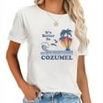 thumbnail image 1 of GOSMITH It'S Better In Cozumel Mexico Vintage Beach Retro 80'S 70'S T-Shirt white, 1 of 5