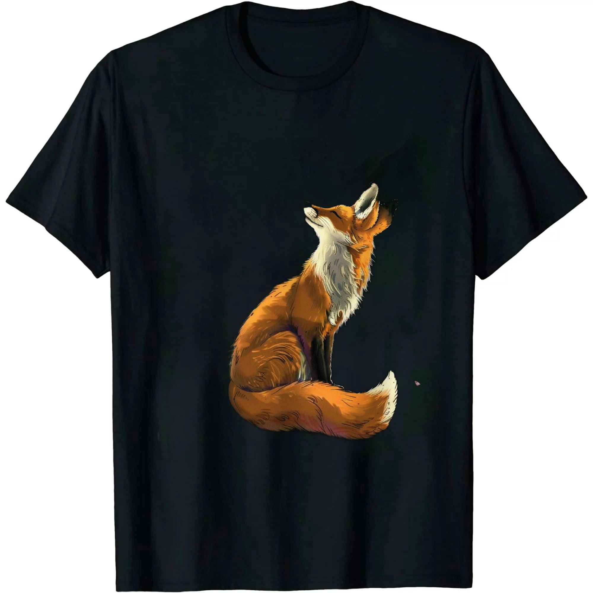 Leisuo Japanese Fox Cherry blossom Flower sakura trees Kawaii T-Shirt ...
