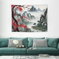 thumbnail image 1 of GOSMITH  Japanese Tapestry Japan Tokyo Cherry Blossoms River Tapestry, Japan Blossom Cherry Sakura Tunnel Wall Tapestry for Bedroom Living Room,, 1 of 7