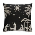 thumbnail image 1 of GOSMITH  Jesus Throw Pillow Covers&nbsp;Nativity Keep Christ in Christmas Decorative Pillow Covers Vintage God Black Lumbar Pillow Case  Oblong Pillowcase for Christmas Decor (Jesus), 1 of 5