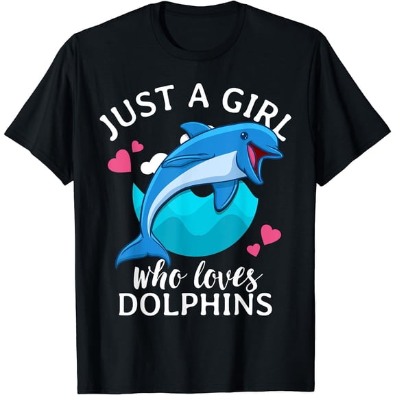 Leisuo Just A Girl Who Loves T-Shirt 140736-black