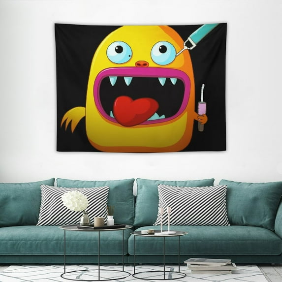 GOSMITH Kawaii Funny Duck Tapestry Hippie Wall Hanging Tapestries Wall Hanging Art Decoration for Living Room Bedroom Dorm Room Home Decor Gifts for Girls Boys Bedroom