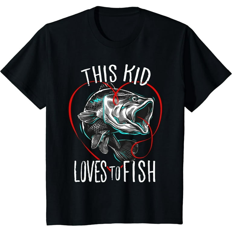 Kids Fishing Tshirts | This Kid Loves To Fish T Shirt Kids Fishing Tshirts | This Kid Loves To Fish T Shirt