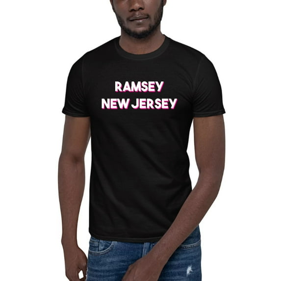GOSMITH L Two Tone Ramsey New Jersey Short Sleeve Cotton T-Shirt black