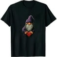 thumbnail image 1 of GOSMITH Lavender Gnome Gardening Floral Flower Purple Gnome T-Shirt, 1 of 3