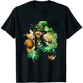 thumbnail image 1 of GOSMITH Leprechaun Playing Basketball Rainbow St. Patrick's Day T-Shirt, 1 of 3