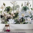 thumbnail image 1 of GOSMITH Lotus Flower Tapestry, Abstract Watercolor Floral Tapestry, Living Room Bedroom Wall Hanging for Home Decoration Painting, 1 of 6