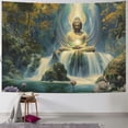 thumbnail image 1 of GOSMITH Lotus Flower Tapestry,Vintage Meditation Buddha Tapestry,Spiritual Meditation Yoga Tapestry for Women Men,Zen Decor Wall Hanging for Living Room Bedroom Dorm Painting, 1 of 6