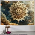 thumbnail image 1 of GOSMITH  Mandala Tapestry King Size, Dreamy Astronomy Blooming Lotus Flower with Outer Space Details Boho, Wall Hanging Bedspread Bed Cover Wall Decor Painting, 1 of 6