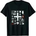 thumbnail image 1 of GOSMITH Medical Cross made of Icons T-Shirt, 1 of 3