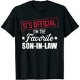 thumbnail image 1 of GOSMITH Mens Favorite Son-in-Law T-Shirt - Polyester, Round Neck, Short Sleeved 93697-black, 1 of 3