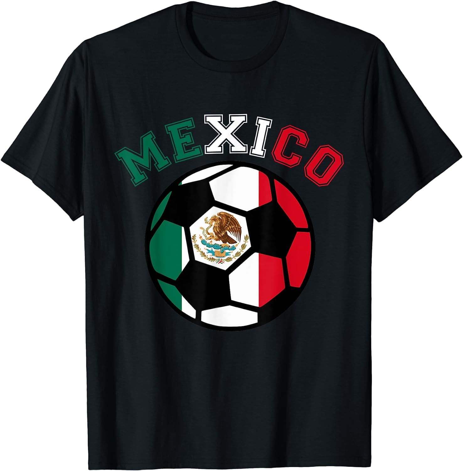 GOSMITH Mexican Soccer Futbol Football Mexico Flag Jersey T-Shirt