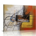 thumbnail image 1 of GOSMITH  Modern 3 Panels Extra Large Contemporary Canvas Prints Abstract Landscape Pictures Paintings on Canvas Wall Art for Living Room Bedroom Kitchen Home Decorations, 1 of 4