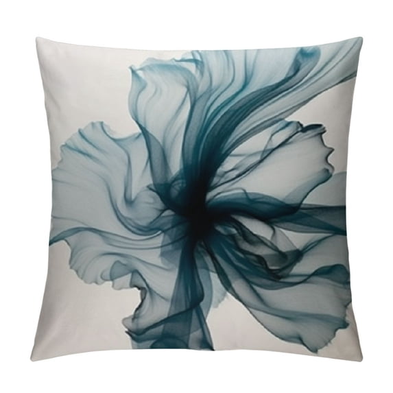 GOSMITH Modern and Minimalist Style Living Room Sofa Pillow Cover, Digital Printed Square Cushion Cover, with Beautiful Floral Print