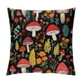 thumbnail image 1 of GOSMITH  Mushroom Pillow Cover,Set of 2 18X18 Inch Wild Mushroom Pillow Cushion Cases,3D Printed Multicolor Plant Mushroom Pattern Throw Pillow Cover for Bedroom Sofa Couch Porch Patio,Soft Microfiber, 1 of 5