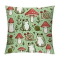 thumbnail image 1 of Leisuo Mushrooms Frogs Pillowcase for Hair and Skin Soft and Comfortable Body Pillow Cases with Invisible Zipper Luxury Breathable Pillow Cover for Sleeping Home, 1 of 5