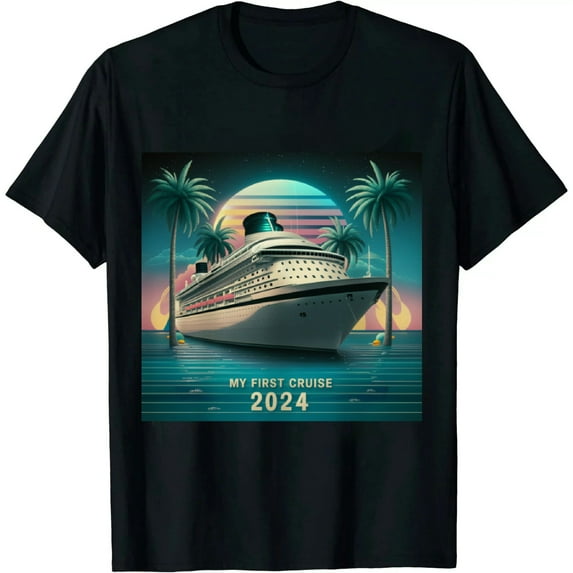 GOSMITH My First Cruise 2024 Cruise Ship Matching Family Vacation T-Shirt