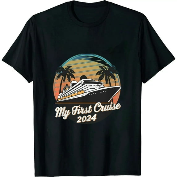 GOSMITH My First Cruise 2024 Family Vacation Cruise Ship Travel T-Shirt