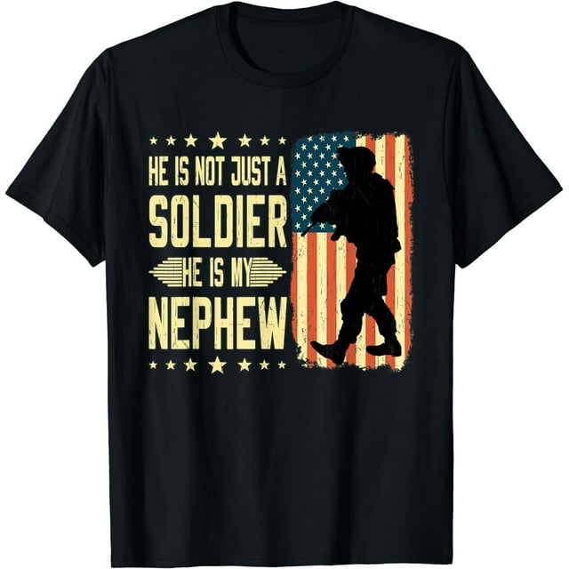 GOSMITH My Nephew Is A Soldier Hero Proud Army Aunt Uncle Military T ...