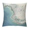 thumbnail image 1 of GOSMITH  Nautical Chart-Cape Cod Bay Throw Pillow,  Multicolor, 1 of 5