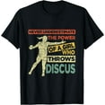 thumbnail image 1 of GOSMITH Never Underestimate The Power Of A Girl Who Throws Discus T-Shirt 158627-black, 1 of 4