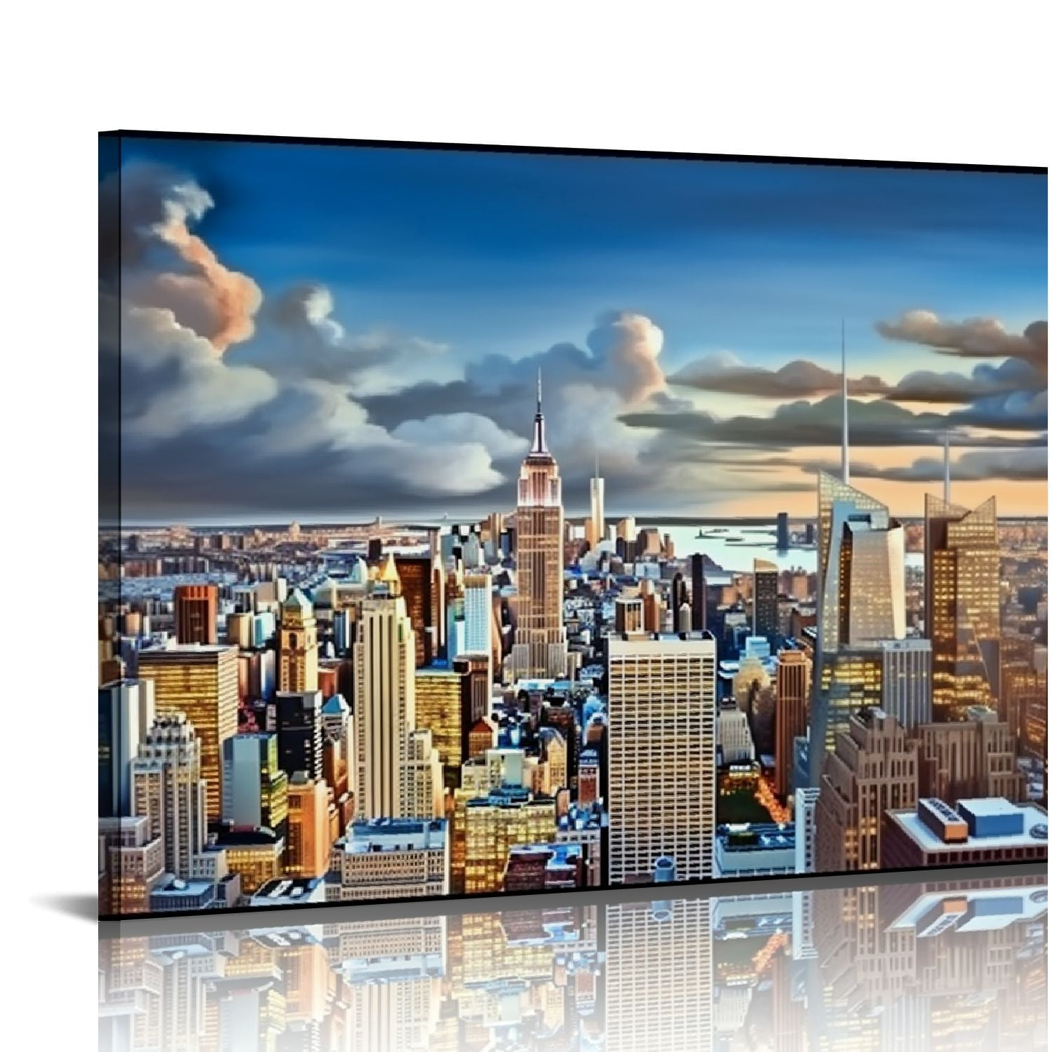 GOSMITH New York City Wall Art Decor NYC Skyline Wall Art Picture for ...