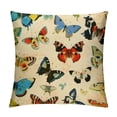 thumbnail image 1 of GOSMITH Nordics Butterfly Pillow Cover Vegetable Fruit Throw Pillow Covers Mushroom Collection Pillowcase Cushion Case Tropical Wildflower Pillow for Couch Sofa Home Office Boho Gift White, 1 of 5