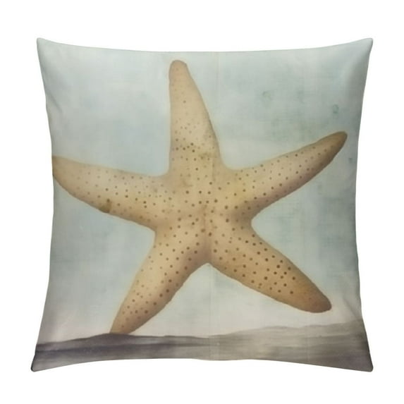 GOSMITH Ocean Park Theme Decorative Throw Pillow Covers Marine Animal Starfish Coral Conch Octopus Vintage Coastal Beach Sea Animals Decor Cushion Cases for Home Couch Sofa