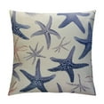thumbnail image 1 of GOSMITH  Ocean Theme Starfish Sea Horse Coral Anchor  Home Decorative Throw Pillow Case Cushion Cover for Couch Sofa Bed, 1 of 5