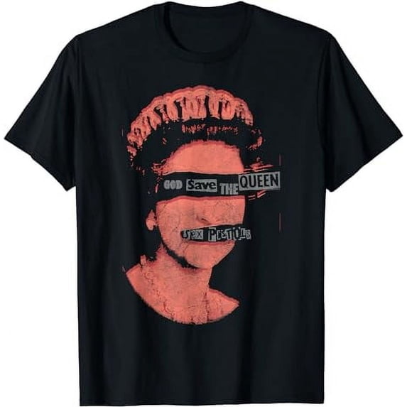 GOSMITH Official God Save The Queen Red Stamp T-Shirt